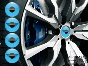 Mini Cooper Wheel Badge Logo Stylish Epoxy Dome